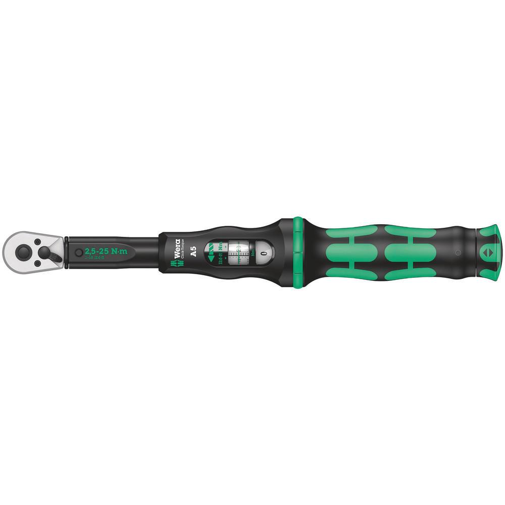 Wera 1/4" Drive Click Torque A5 Torque Wrench 1/4" 2.5Nm - 25Nm