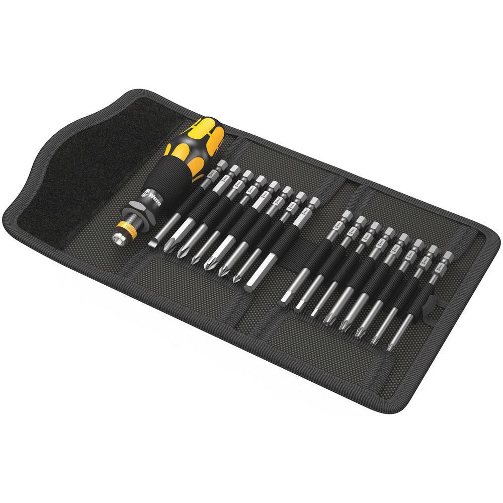 Wera 17 Piece Kraftform Kompakt 60 ESD Screwdriver Set
