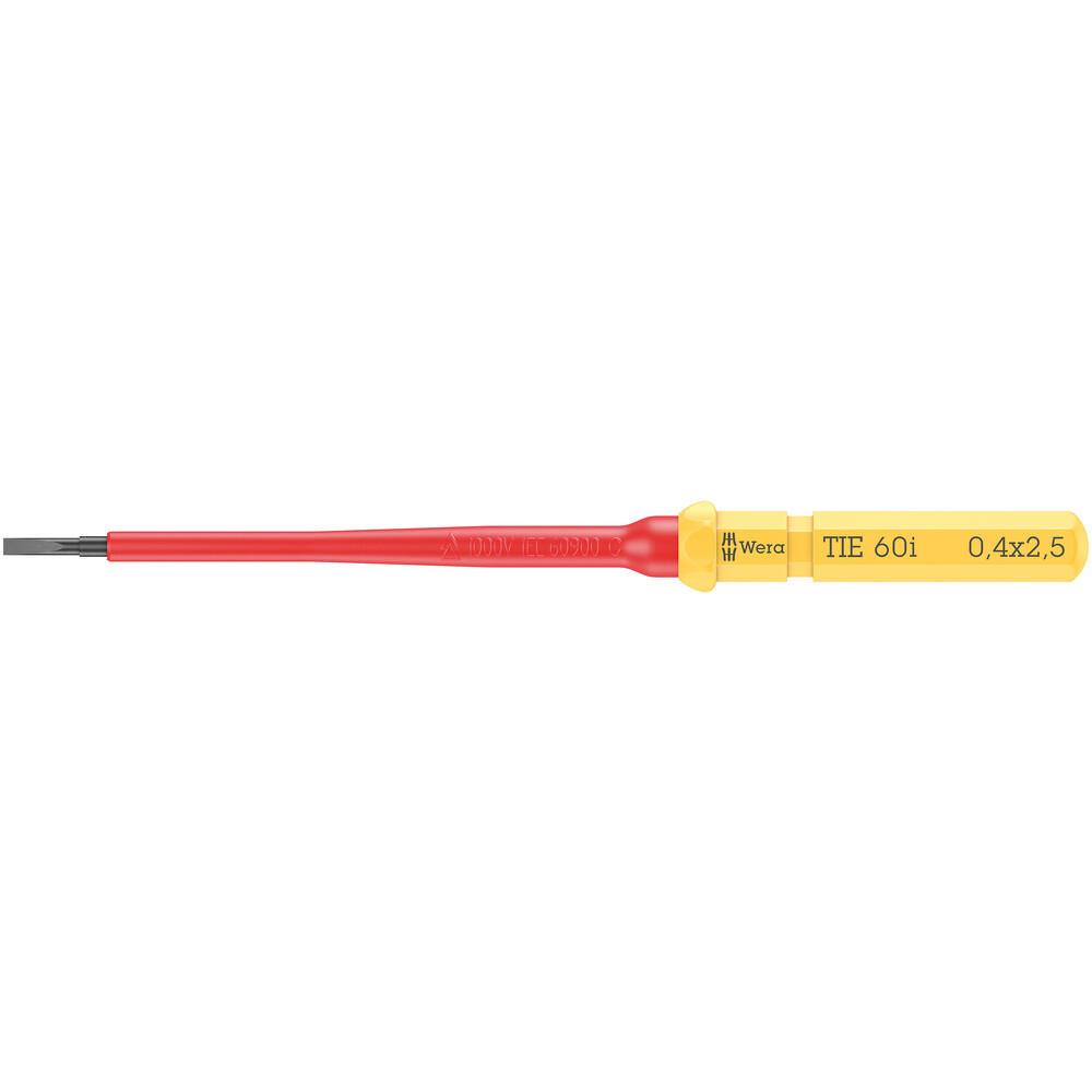 Wera Kraftform Kompakt 60 I VDE Insulated Slotted Screwdriver Blade