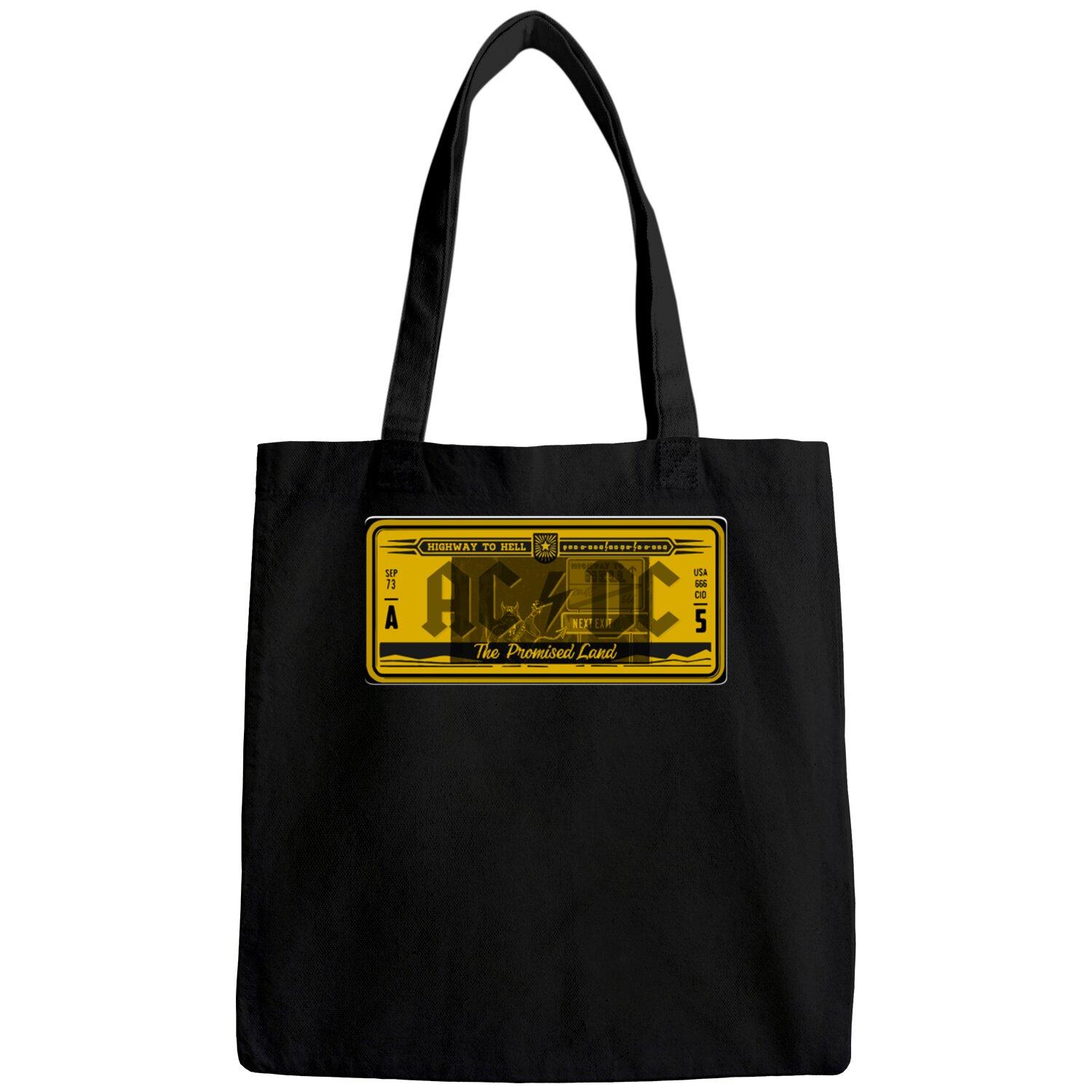 Promised Land License Plate - Highway To Hell - Bags