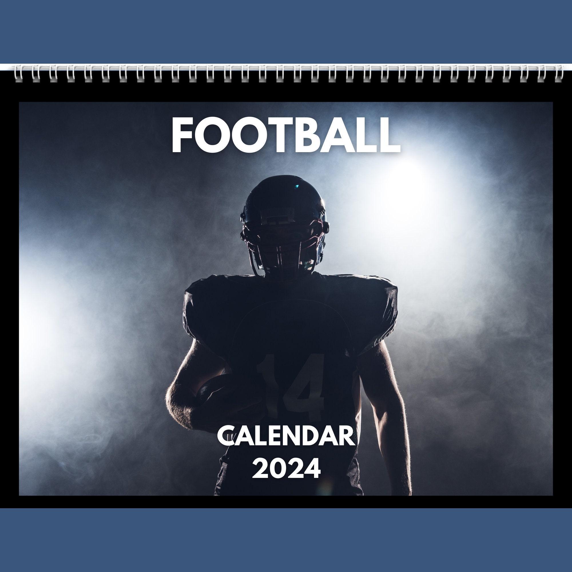 Football Calendar 2024 Gift Idea For Football Lovers | Wall Calendar