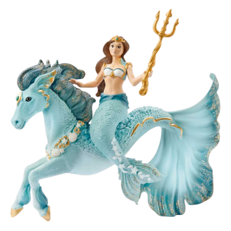 Schleich Mermaid Eyela on Underwater Horse Figure – 70594