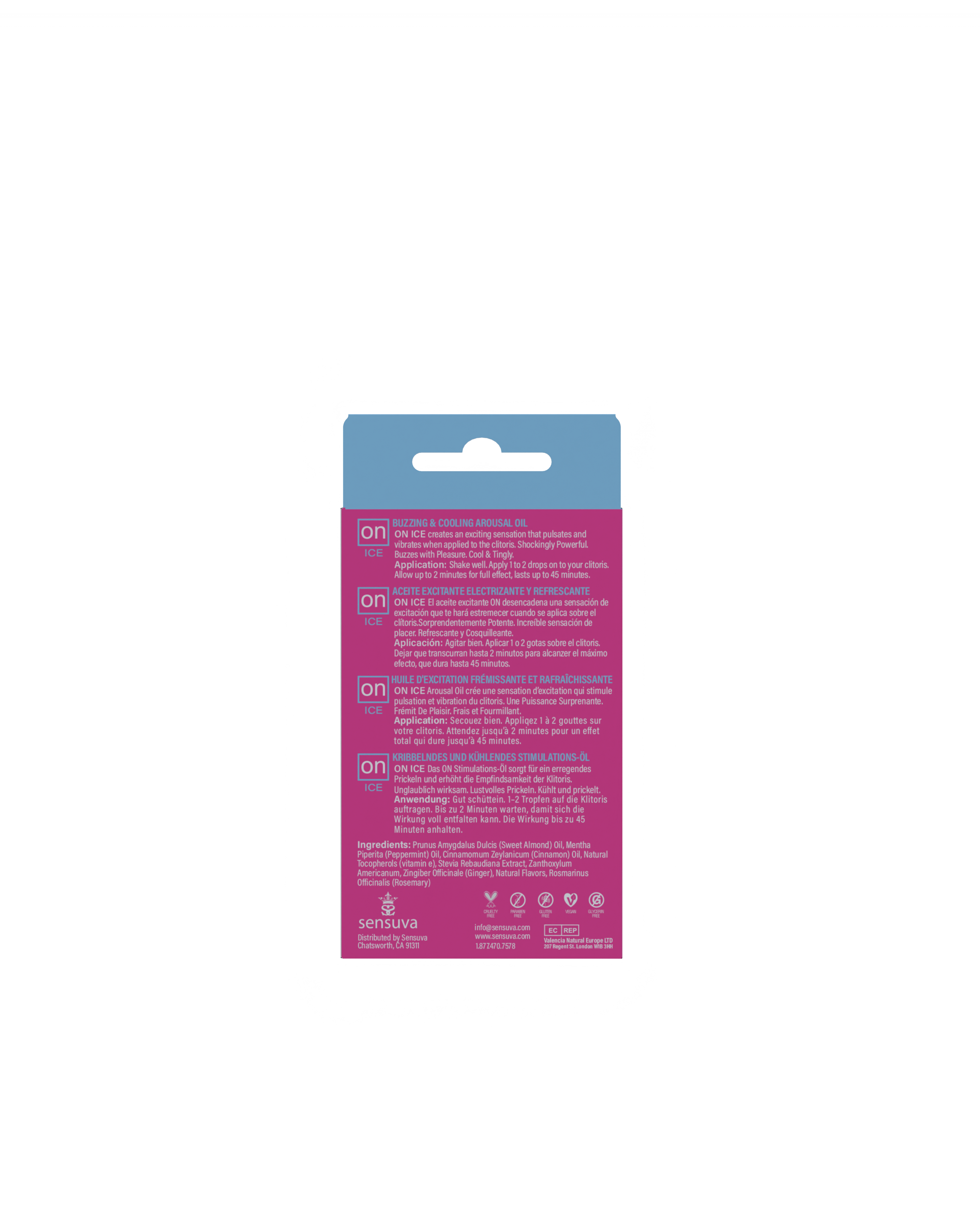 On Ice Buzzing and Cooling Arousal Oil 5ml