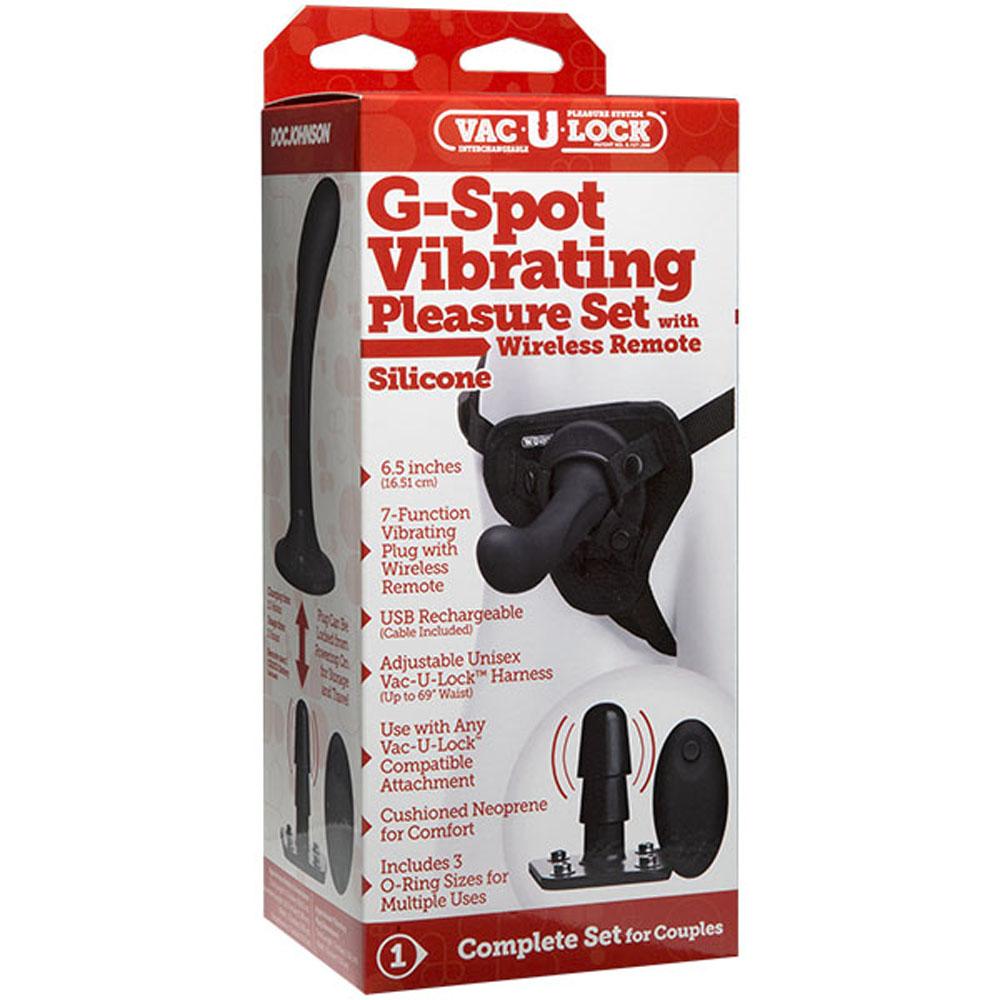 Vac-U-Lock - G-Spot Pleasure Set - Vibrating - Black