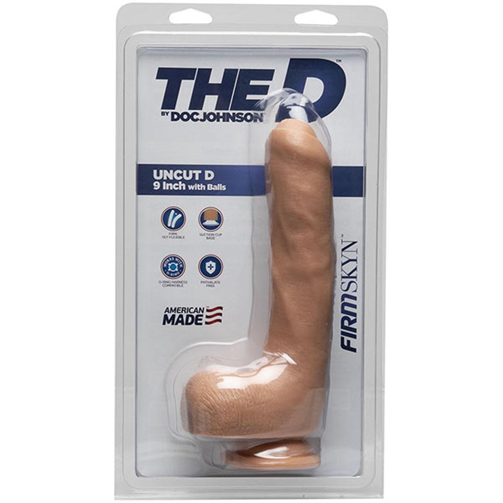 The D - Uncut D - 9 Inch With Balls - Firmskyn - Vanilla