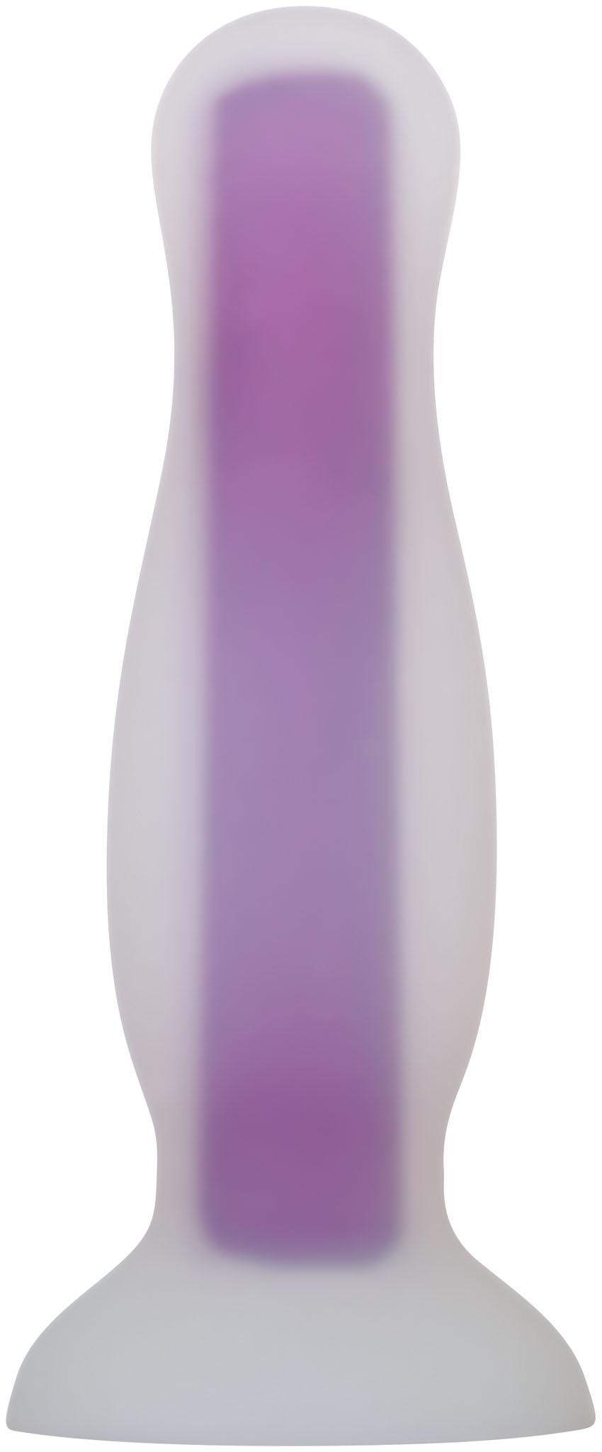 Luminous Glow-in-the-Dark Butt Plug - Medium - Purple