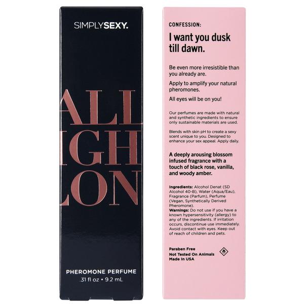 Simply Sexy All Night Long - Pheromone Perfume - .31oz - 9.2ml