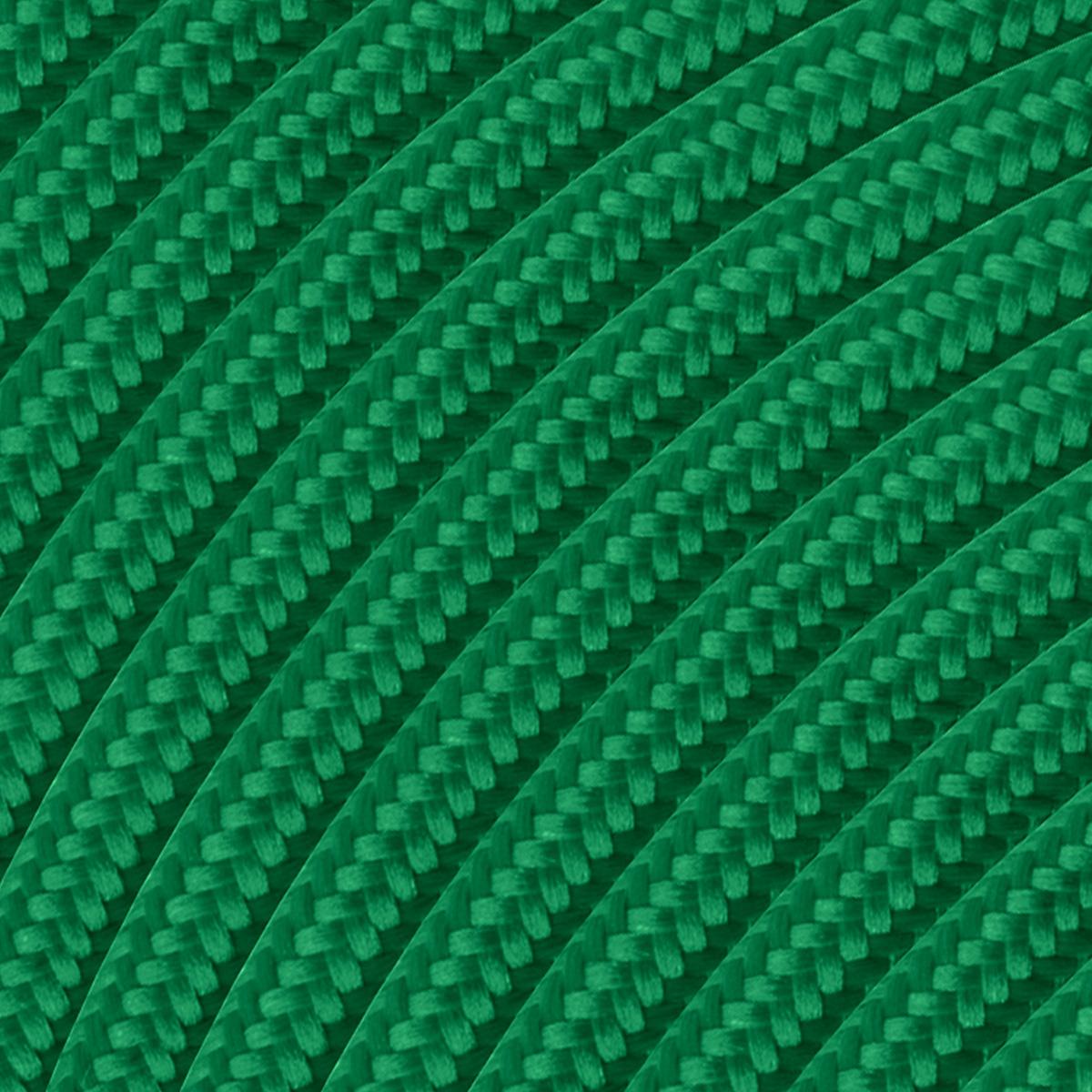 Strijkijzersnoer - Groen - stof - bestel per meter - elektriciteitssnoer 3 aderig - textielkabel 2x0.75m² - VDE gekeurd - maak je eigen unieke lamp