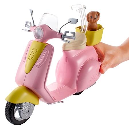 Barbie Mo-Ped Scooter With Doll & Dog
