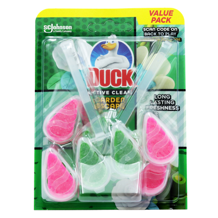 Duck Active Clean Garden Escape Toilet Rim Block – 2 Pcs
