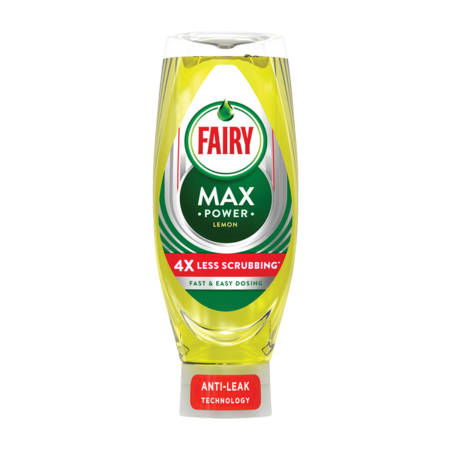 Fairy Liquid Max Power Lemon Detergent - 640 ml
