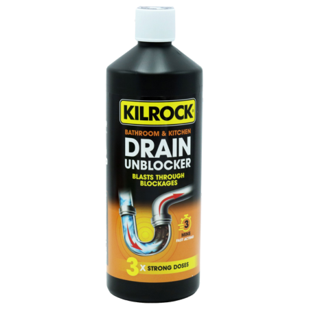 Kilrock Bathroom & Kitchen Drain Unblocker – 1000ml
