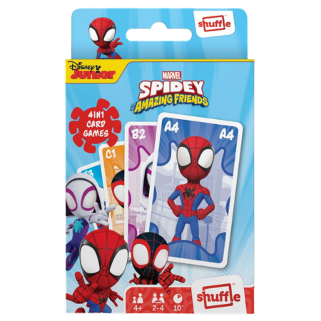 Marvel Spidey and His Amazing Friends 4-in-1 Card Game