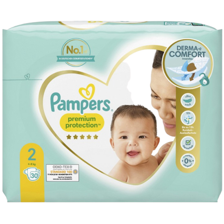 Pampers Premium Protection Size 2 (4-8 kg) 30 pcs.