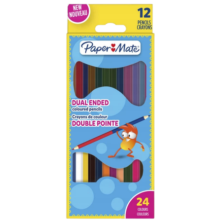 PaperMate Dual Ended Coloured Pencils – 24 Pcs