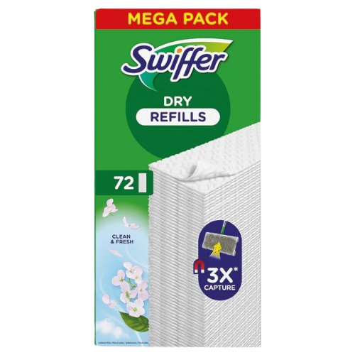 Swiffer Dry Clean & Fresh Floor Mop Refills - 72 pcs