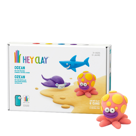 Tomy Hey Clay Ocean Medium Modeling Clay Set – 6 pcs