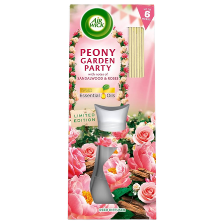 Air Wick Peony Garden Party Natural Essential Oils Reed Diffuser - 42 ml