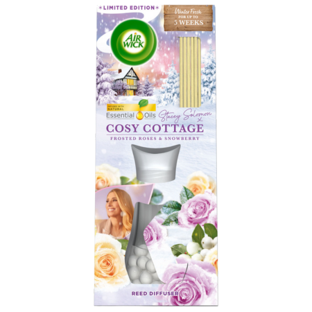 Airwick Cosy Cottage Frosted Roses & Snowberry Reed Diffuser – 33ml