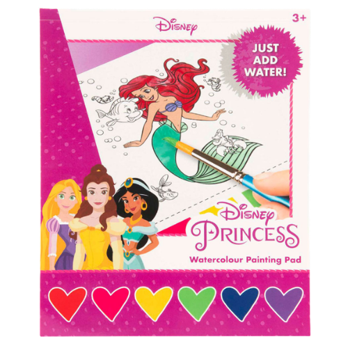 Disney Princess Watercolour Painting Pad – 27 Pcs