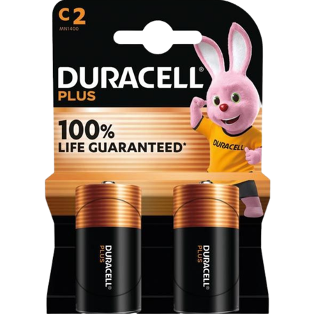 Duracell Plus Battery MN1400 C – 2 Pcs