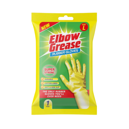 Elbow Grease Rubber Gloves - Large