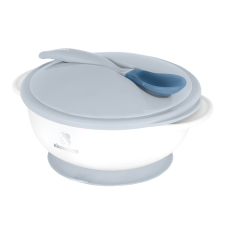Kikka Boo Suction Bowl With Heat Sensing Spoon – Blue