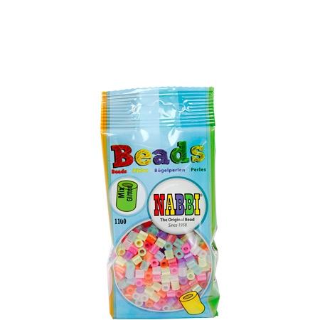 Nabbi Medium Tube Beads Glitter Mix - 1100 pcs