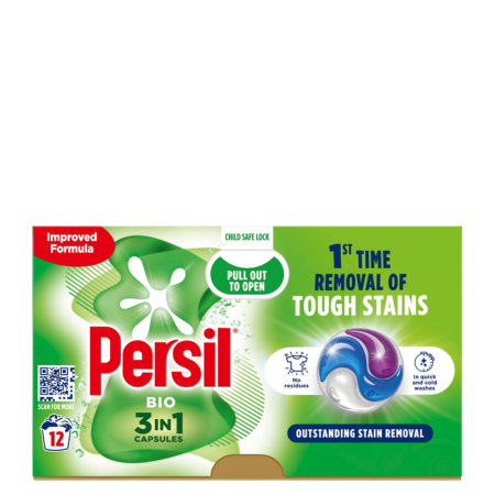 Persil Bio 3-in-1 Laundry Capsules – 12 Pcs