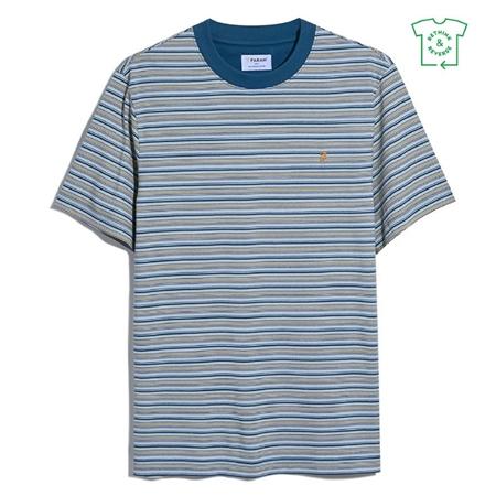 Farah Danny Stripe T-Shirt - Blue - XL