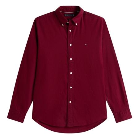 Tommy Hilfiger Flex Regular Fit Flannel Shirt - Wine - XL