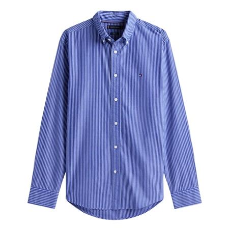 Tommy Hilfiger Core Hairline Poplin Shirt - Blue - L
