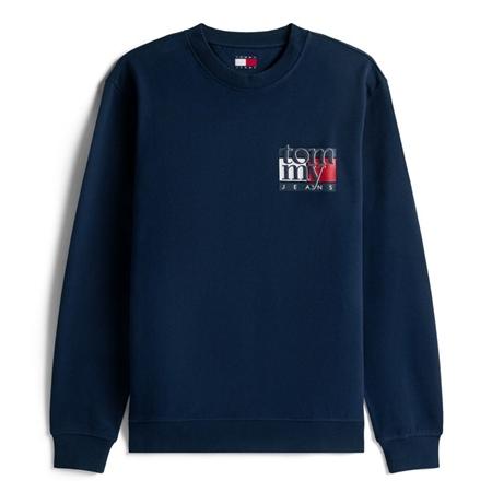 Tommy Jeans Reg Flag Graphic Sweatshirt - Navy - M