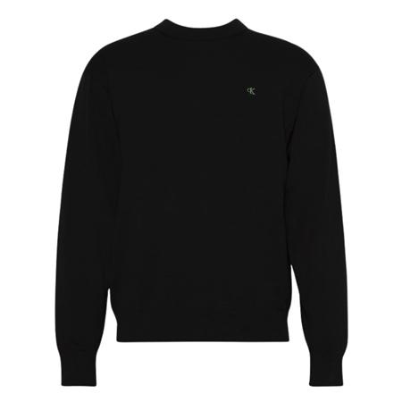 Calvin Klein Jeans Cotton Relaxed Sweatshirt - Black - M