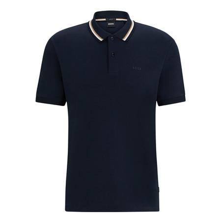 Boss Penrose Slim-fit Tipped Polo Shirt - Navy - M