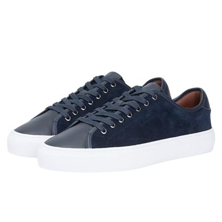 Tommy Hilfiger Premium Leather Cupsole Trainers - Navy - 43