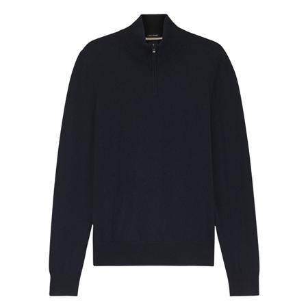 Boss H-Hemarlo Half Zip Sweater - Navy - 2XL