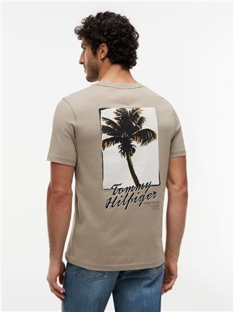 Tommy Hilfiger Palm Photo Print T-shirt - Beige - XL