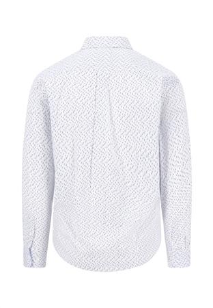 Fynch Hatton Cotton Combi Print Button Down Shirt - Beige - XL