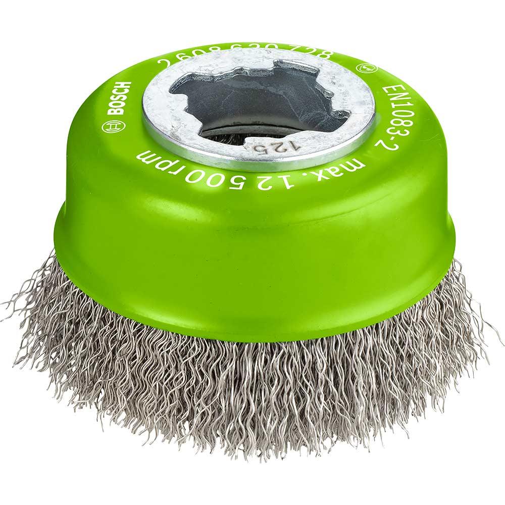 Bosch PRO X Lock Crimped Stainless Steel Wire Cup Brush