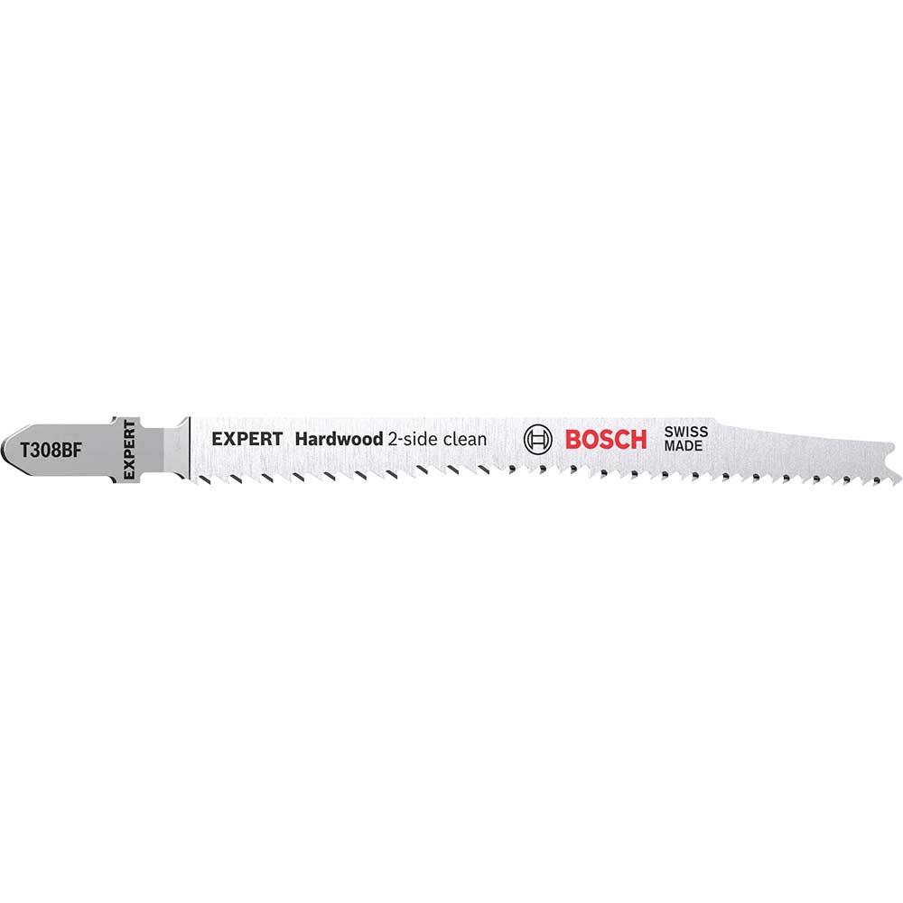 Bosch EXPERT T308 BF Hard Wood Cutting Jigsaw Blades Pack of 100