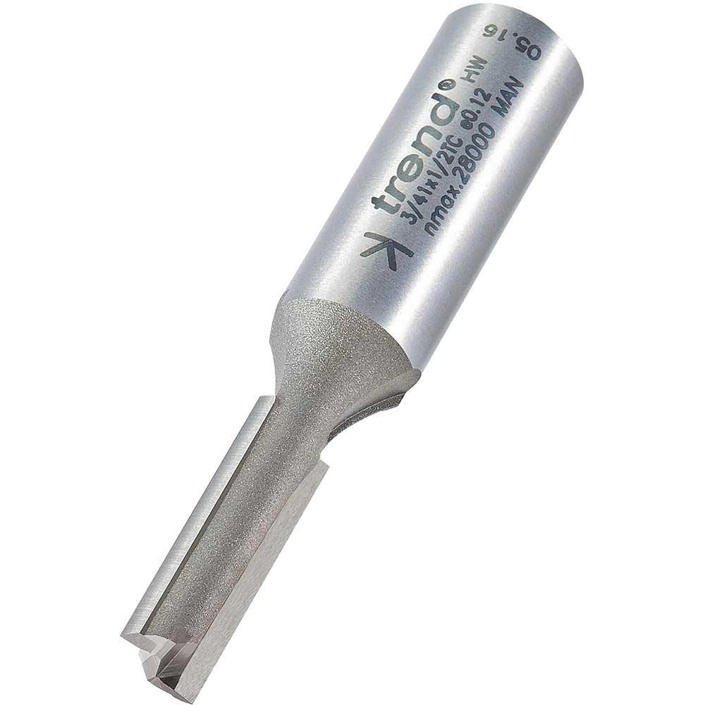 Trend Professional Two Flute Straight Router Cutter 8mm 25mm 1/2"