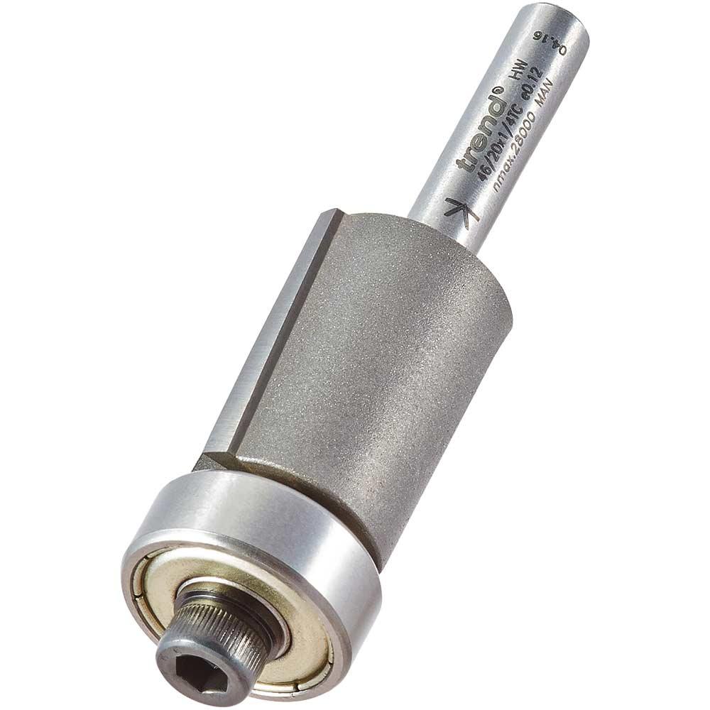 Trend Bearing Guided Trimmer Router Cutter for Veneer 19mm 25mm 1/4"