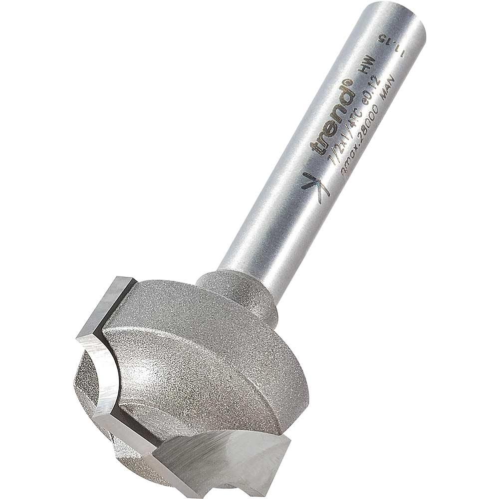 Trend Ovolo Rounding Over Router Cutter 22mm 12mm 1/4"