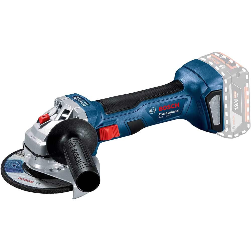 Bosch GWS 18V-7 125 18v Cordless Brushless Angle Grinder 125mm No Batteries No Battery Charger No Case