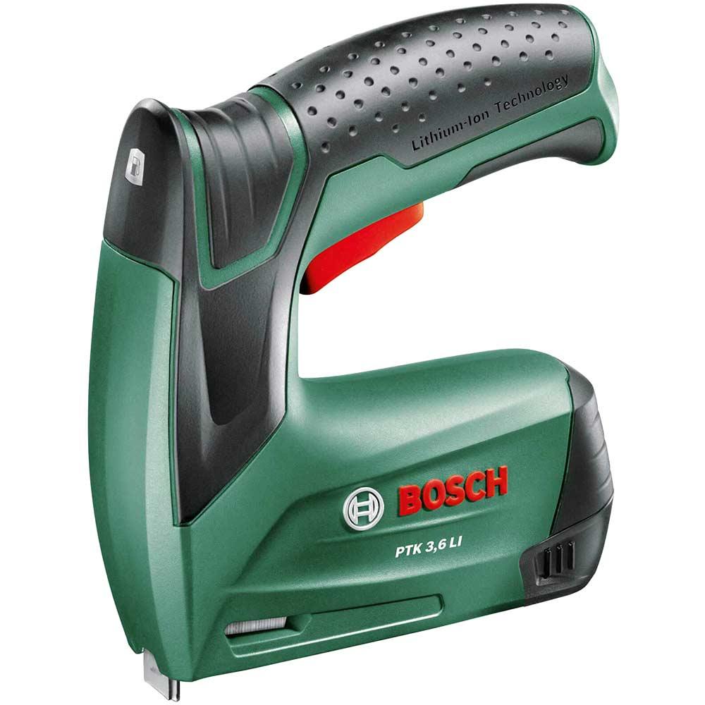 Bosch PTK 3.6 LI 3.6v Cordless Staple Gun 1 x 1.3ah Integrated Li-ion Battery Charger No Case