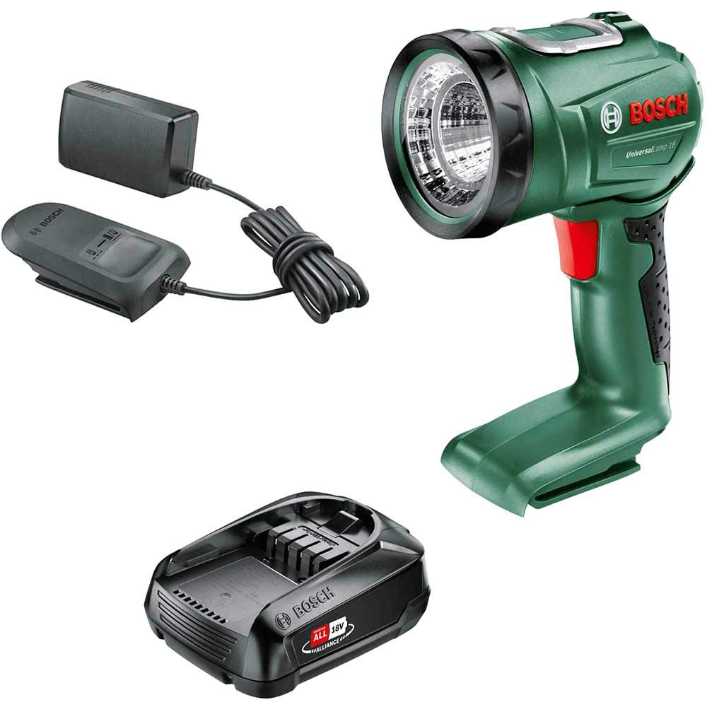 Bosch UNIVERSALLAMP P4A 18v Cordless Worklight 1 x 1.5ah Li-ion Battery Charger No Case