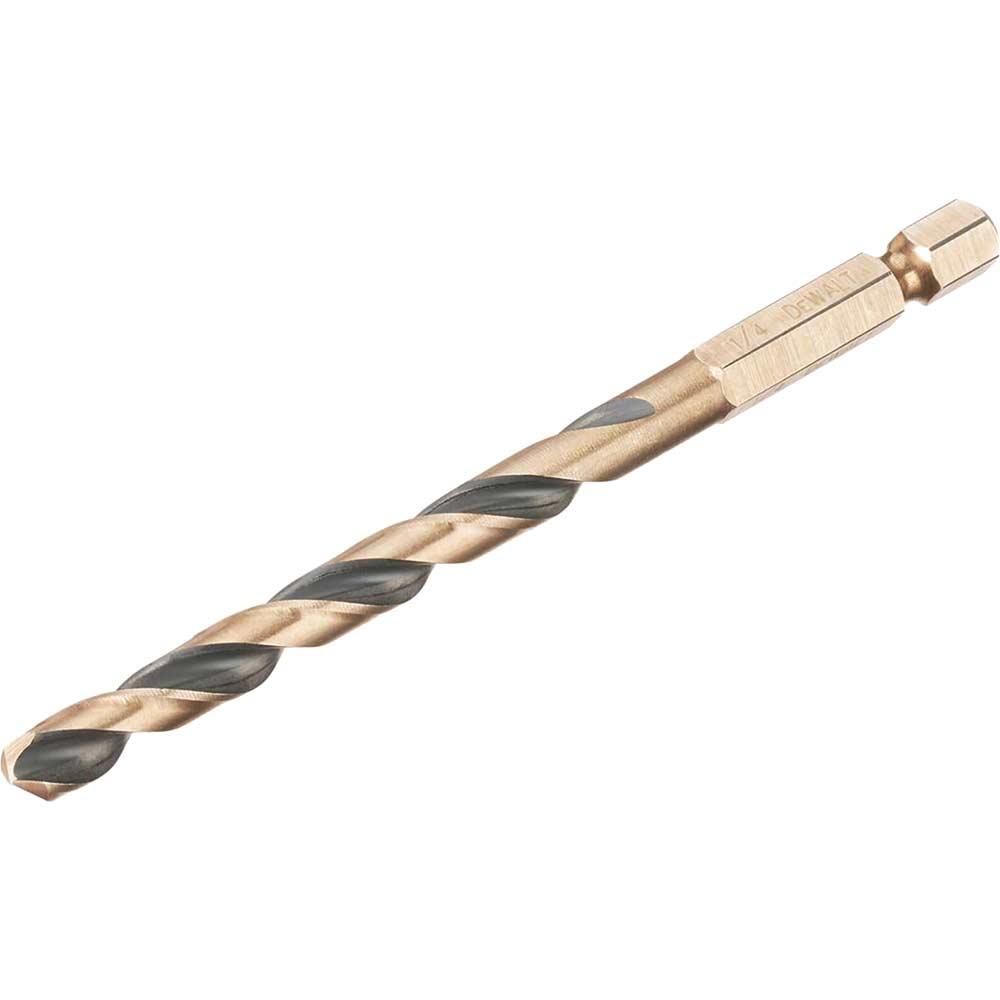 DeWalt Black and Gold Hex Impact HSS Drill Bit