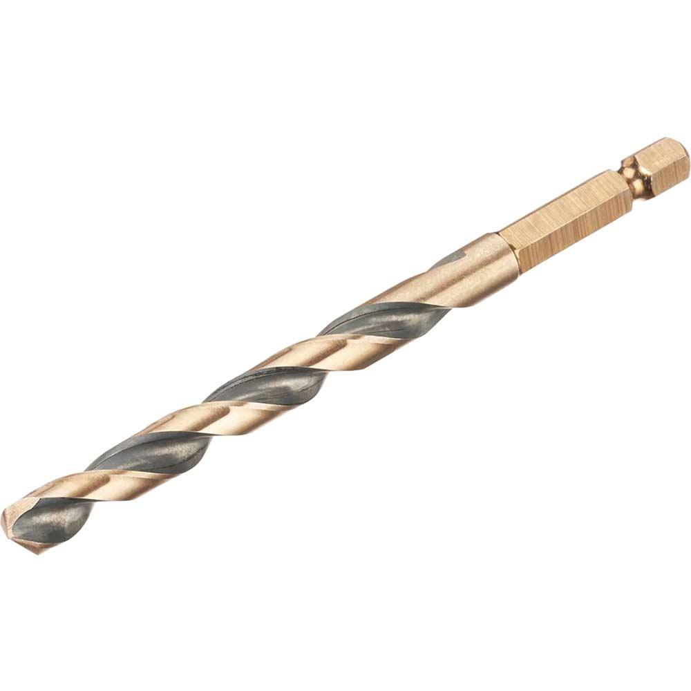 DeWalt Black and Gold Hex Impact HSS Drill Bit 7.5mm Pack of 1