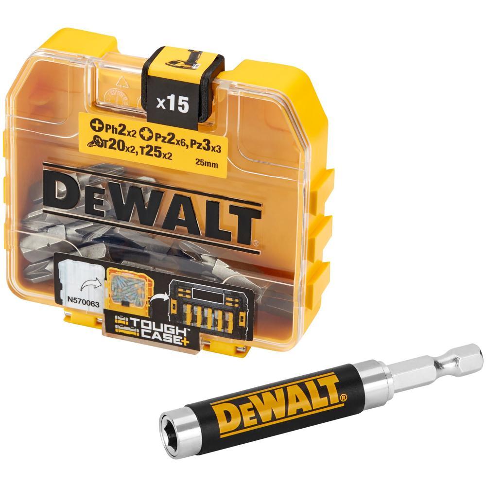 DeWalt 16 Piece Small Tough Case Screwdriver Bit Set and Bit Holder